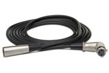 Hosa - Balanced Interconnect, Right-angle XLR-F to XLR-M, 5 ft