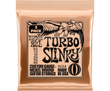 Ernie Ball - Lot de 3 cordes électriques Turbo Slinky 9,5-46
