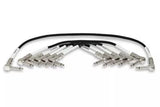 Câbles de patch pour guitare Hosa - Angle droit à angle droit (lot de 6)
