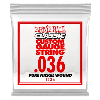 Corde de guitare électrique filée en nickel pur Ernie Ball - .036 (à l'unité)