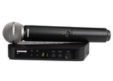 Shure - Système portatif sans fil BLX24/SM58 avec microphone SM58 (H9 : 512-542 MHz)