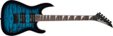 Jackson Guitars - Série JS Dinky JS20 DKQ 2PT, touche amarante - Bleu transparent