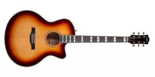 Godin Guitars - Connaisseur Mini-Jumbo Mahogany Acoustic Guitar - Sunset Burst