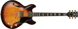 Yamaha - Guitare électrique semi-creuse SA2200 avec étui - Brown Burst