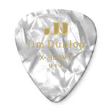 Dunlop - Celluloid Pearloid Player Pack (paquet de 72) - Blanc Extra Heavy