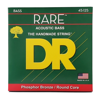 DR Strings - Jeu de cordes pour basse acoustique en bronze phosphoreux rare - 45-105