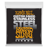 Cordes de guitare Ernie Ball en acier inoxydable Slinky - Hybride .009-.046