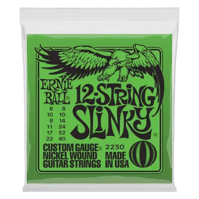 Ernie Ball - Cordes électriques Slinky 8-40 12 cordes