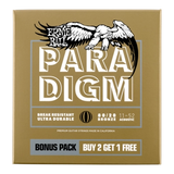Cordes acoustiques Ernie Ball Paradigm - 80/20 - 11-52 (lot de 3)