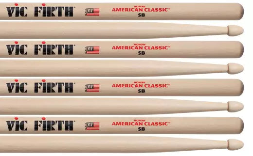 Vic Firth - American Classic Value Pack (3 Pairs +1 Free Pair) - 5B