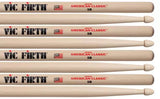 Vic Firth - American Classic Value Pack (3 Pairs +1 Free Pair) - 5B