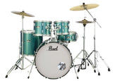 Pearl - Roadshow Batterie 5 pièces (22", 10", 12", 16", grosse caisse) avec accessoires et cymbales - Aqua Glitter