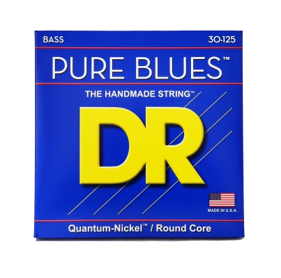 DR Strings - Cordes pour basse électrique Pure Blues 6 cordes - Medium 30-125
