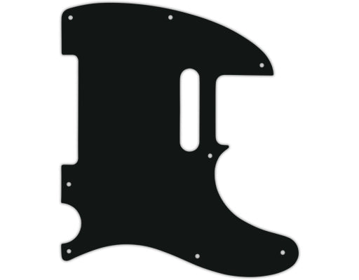 WD Music - Plaque de protection pour Fender Telecaster (modèles USA de 1954 à aujourd'hui ou fabriqués au Mexique de 2002 à aujourd'hui) - Acrylique noir