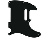 WD Music - Plaque de protection pour Fender Telecaster (modèles USA de 1954 à aujourd'hui ou fabriqués au Mexique de 2002 à aujourd'hui) - Acrylique noir
