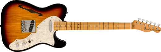Fender - Vintera II 60s Telecaster Thinline, touche en érable - Sunburst 3 couleurs avec housse de transport