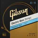 Gibson - Cordes pour basse électrique à filet plat, diapason court - Légères