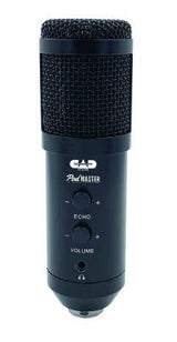 CAD Audio - PodMaster D Microphone de podcast professionnel USB avec perche