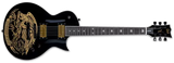 ESP Guitars - Guitare électrique Will Adler Signature LTD Warbird avec étui - Noir et or