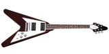Gibson - 70s Flying V Electric Guitar with Case - Dark Walnut