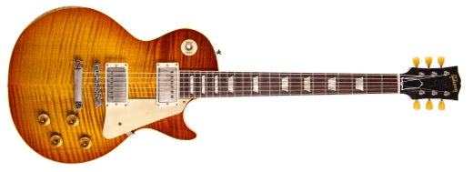 Gibson Custom Shop - Guitare électrique Les Paul Standard Heavy Aged 59 - Dégradé carmin doux
