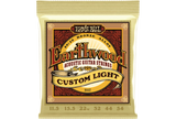 Cordes pour guitare acoustique Ernie Ball Earthwood Custom Light 80/20 - 11,5-54