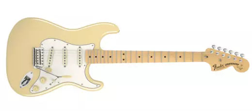 Fender - Malmsteen Stratocaster - Touche en érable festonné - Blanc vintage