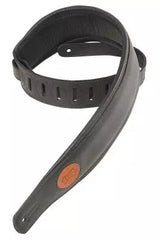 Sangle de guitare en cuir Levys - Noir