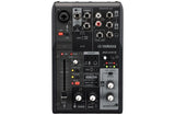 Yamaha - AG03MK2 Mixeur audio USB 3 canaux avec boucle de retour et diffusion en direct - Noir