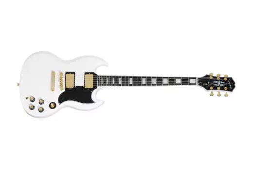 Epiphone - Guitare électrique SG Custom avec housse - Blanc alpin