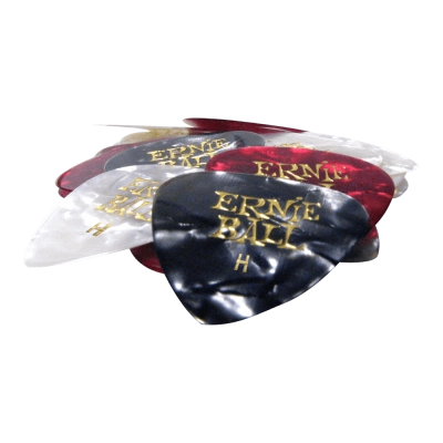 Ernie Ball - Médiators nacrés de couleurs assorties (épaisseur lourde) - Lot de 24