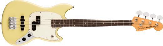 Fender - Player II Mustang Bass PJ, touche en palissandre - Jaune Hialeah