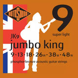 Rotosound - Ensemble de guitare acoustique en bronze phosphoreux 9-48