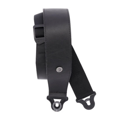 DAddario - 2.5 Comfort Leather Auto Lock Guitar Strap - Black