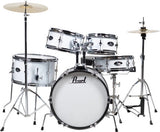 Pearl - Roadshow Jr. Batterie 5 pièces (16, 8, 10, 13, grosse caisse) avec cymbales et accessoires - Blanc pur