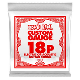 Corde simple en acier pour guitare électrique ou acoustique Ernie Ball - .018