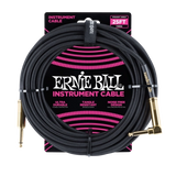 Ernie Ball - 25 Straight/Angle Braided - Black