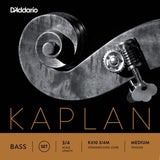 D'Addario Orchestral - K610 3/4M - Jeu de cordes de basse Kaplan, diapason 3/4, tension moyenne