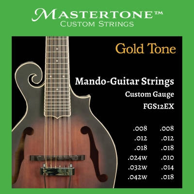 Gold Tone - Cordes pour mandoline 12 cordes (extra légères)