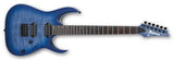 Ibanez - Guitare électrique RGA - Blue Lagoon Burst Flat