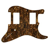WD Music - Plaque de protection personnalisée pour Fender Jim Root Stratocaster - Nacre marron écaille de tortue
