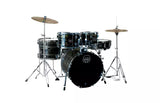Mapex - Comet Batterie 5 pièces (20", 10", 12", 14", grosse caisse) avec cymbales et accessoires - Finition jaune ébène
