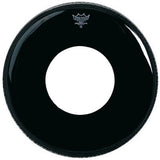 Remo - 22 pouces à fines rayures ébène avec trou