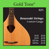 Cordes de bouzouki personnalisées Gold Tone
