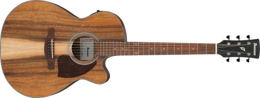 Guitare acoustique/électrique Grand Concert Ibanez PC50WSCE à pan coupé - Marron à pores ouverts