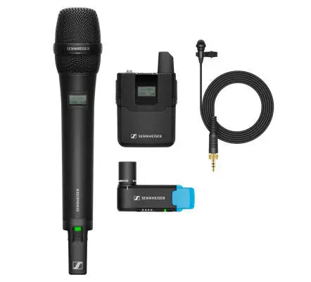 Sennheiser - AVX-Combo Set - Camera System w/Handheld & Lavalier Microphones