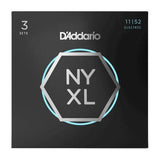 DAddario - NYXL1152 Cordes moyennes pour tonalités supérieures et basses lourdes, 11-52, lot de 3