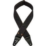 Sangle en denim riveté Fender x Wrangler - Noire