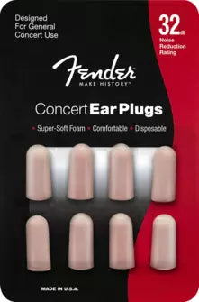 Fender - Bouchons d'oreille de concert - Lot de 4