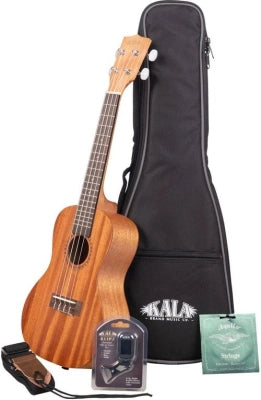 Kala - Ukulélé de concert KA-15C, avec accordeur, cordes, sangle et housse